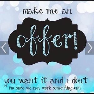 I accept all reasonable offers